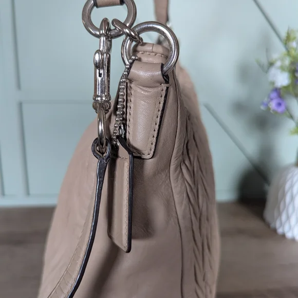 Coach Madison Gathered Leather Convertible Hobo - Picture 7 of 13